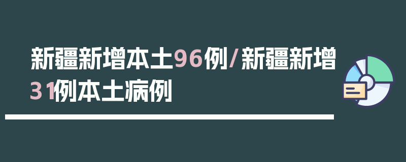 新疆新增本土96例/新疆新增31例本土病例