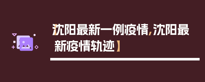 【沈阳最新一例疫情,沈阳最新疫情轨迹】