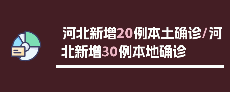 河北新增20例本土确诊/河北新增30例本地确诊