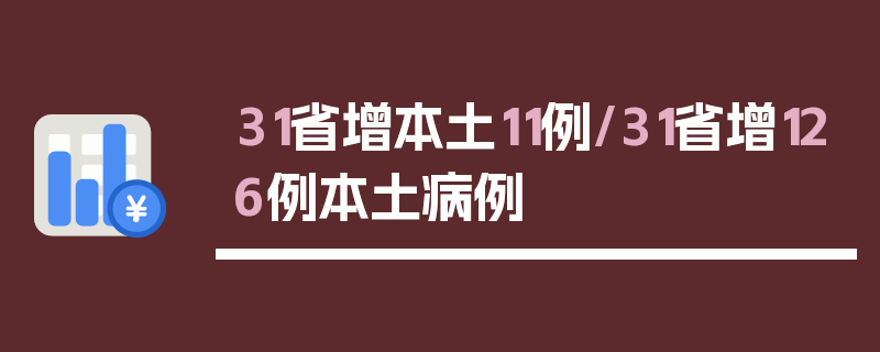 31省增本土11例/31省增126例本土病例