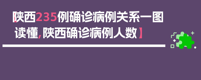 【陕西235例确诊病例关系一图读懂,陕西确诊病例人数】