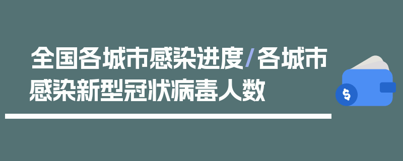 全国各城市感染进度/各城市感染新型冠状病毒人数