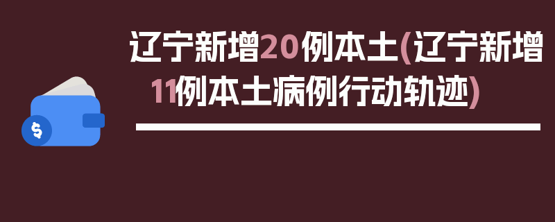 辽宁新增20例本土(辽宁新增11例本土病例行动轨迹)