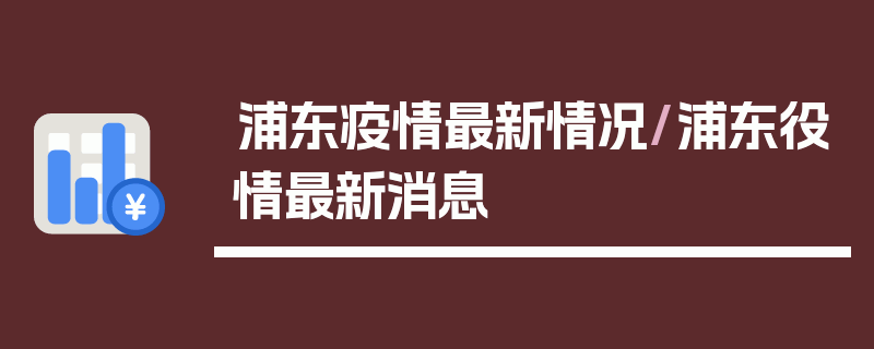 浦东疫情最新情况/浦东役情最新消息