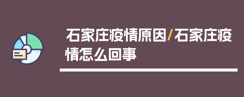 石家庄疫情原因/石家庄疫情怎么回事