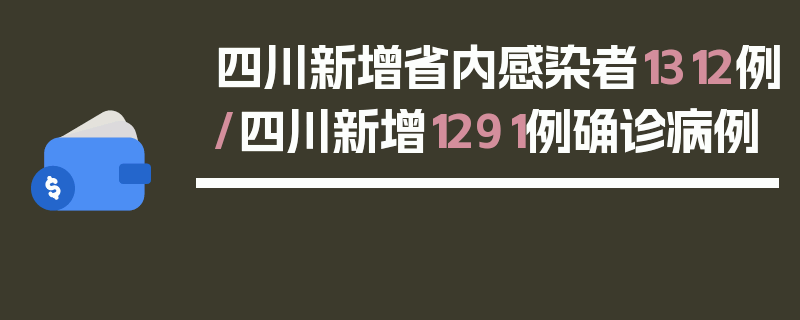 四川新增省内感染者1312例/四川新增1291例确诊病例