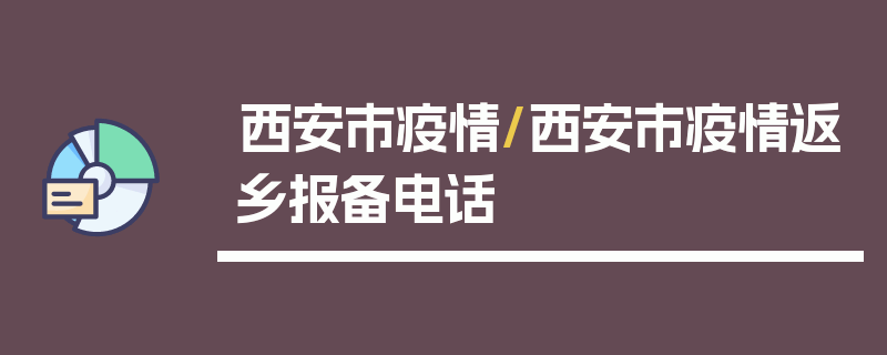 西安市疫情/西安市疫情返乡报备电话