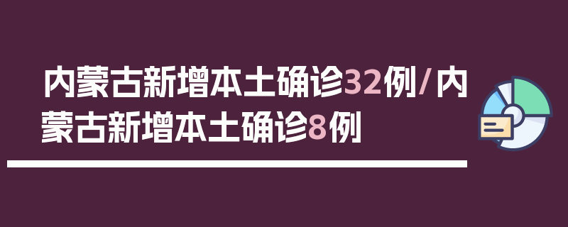 内蒙古新增本土确诊32例/内蒙古新增本土确诊8例