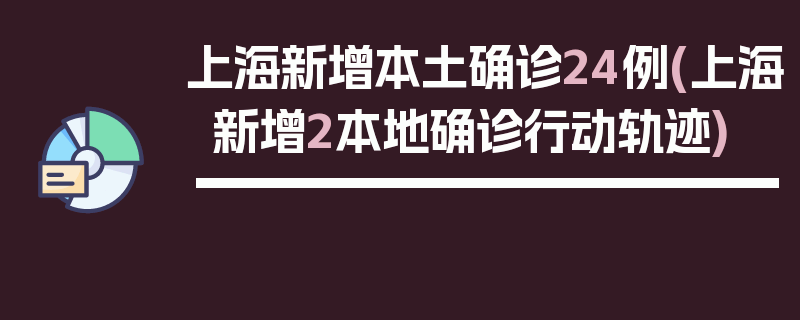 上海新增本土确诊24例(上海新增2本地确诊行动轨迹)