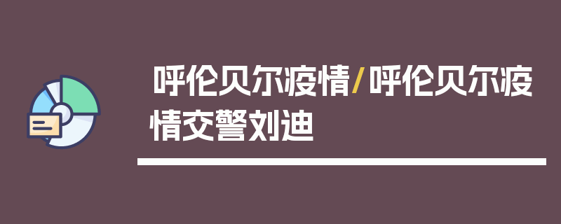 呼伦贝尔疫情/呼伦贝尔疫情交警刘迪