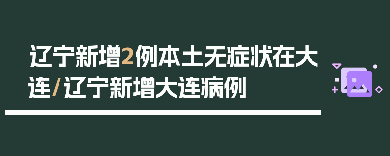 辽宁新增2例本土无症状在大连/辽宁新增大连病例