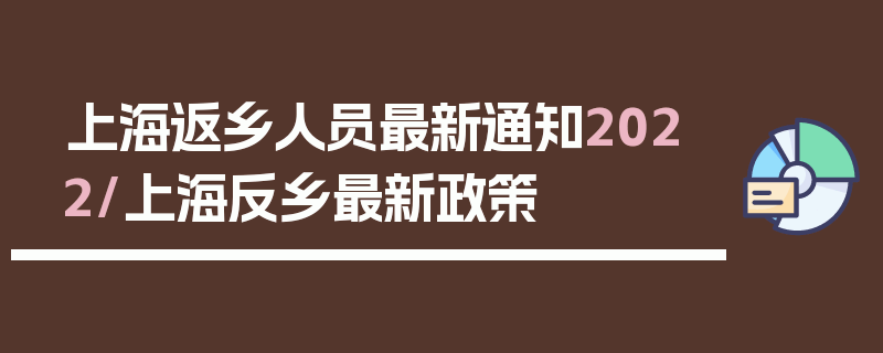上海返乡人员最新通知2022/上海反乡最新政策