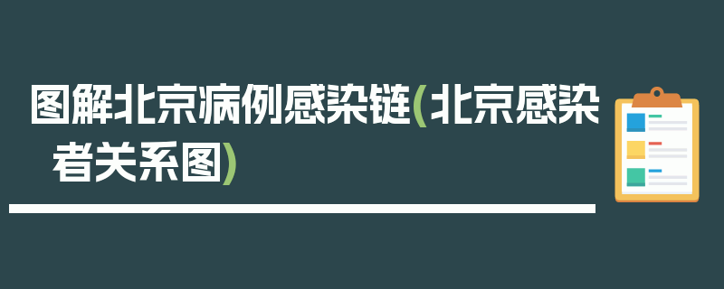 图解北京病例感染链(北京感染者关系图)