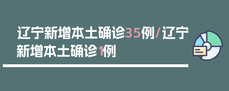 辽宁新增本土确诊35例/辽宁新增本土确诊1例