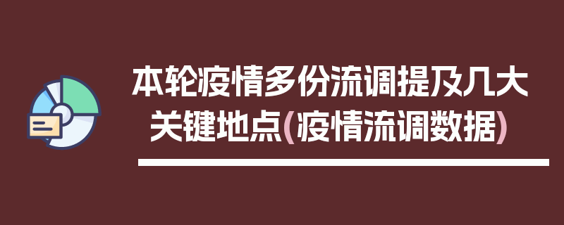 本轮疫情多份流调提及几大关键地点(疫情流调数据)